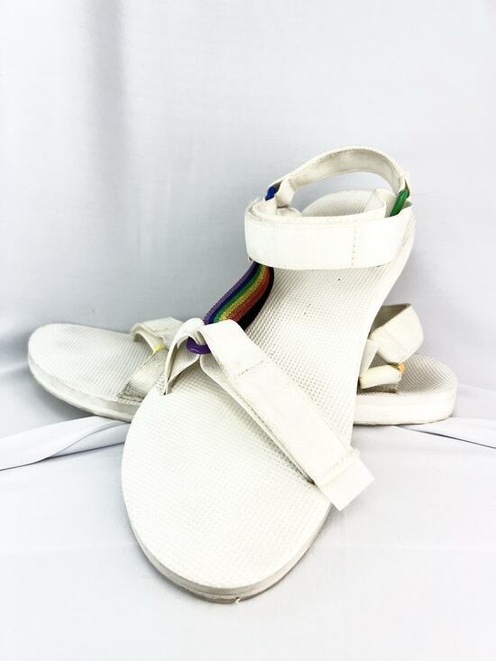 Teva Shoes - Teva Original Universal Pride Sandal Women’s 12 Rainbow Stripe White